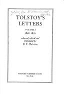 Tolstoy's letters (Hardcover, 1978, Scribner)