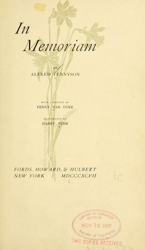 Alfred Lord Tennyson: In memoriam ... (1897, Fords, Howard, & Hulbert)