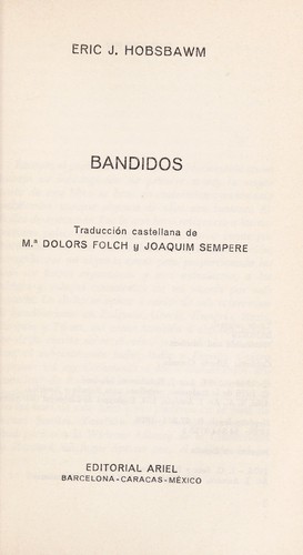 Bandidos (Spanish language, 1976, Ariel)