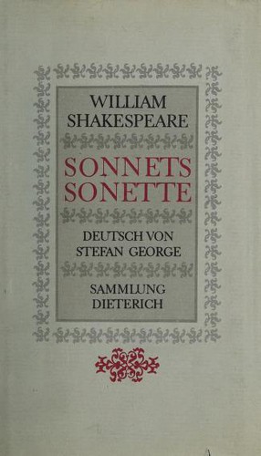 William Shakespeare: Sonnets Sonette (1989, Dieterich'sche)