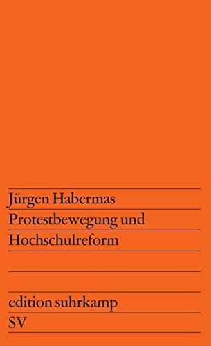 Jürgen Habermas: Protestbewegung und Hochschulreform (Paperback, German language, 1969, Suhrkamp Verlag)