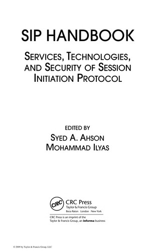 Syed A. Ahson, Mohammad Ilyas undifferentiated: SIP Handbook (Hardcover, 2008, CRC)