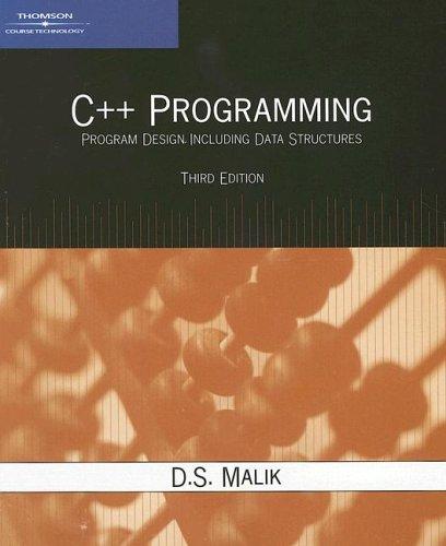 D. S. Malik: C++ Programming (Paperback, Course Technology)