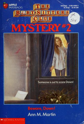 Ann M. Martin: Beware, Dawn! (1991, Scholastic)