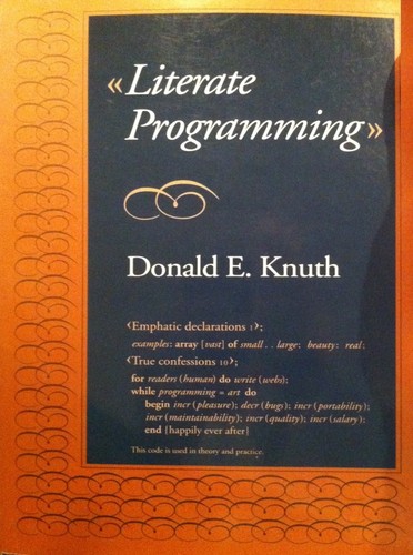 Literate programming (Paperback, 1992, Center for the Study of Language and Information)