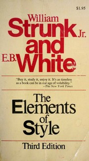 The Elements of Style (Paperback, 1979, Macmillan Company)