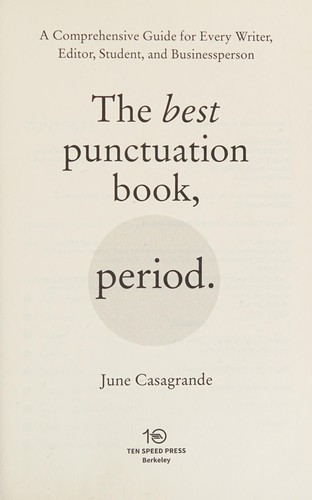 The best punctuation book, period (2014)