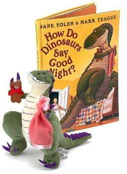 Jane Yolen: How Do Dinosaurs Say Good Night? Book And Plush Set (Hardcover, 2003, Blue Sky Press)