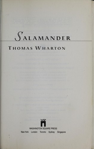 Thomas Wharton: Salamander (2002, Washington Square Press)