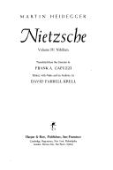 Martin Heidegger: Nietzsche (1982, HarperCollins)