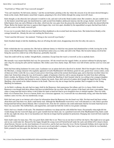 Martin Millar: Lonely werewolf girl (2008, Soft Skull Press, Distributed by Publishers Group West)