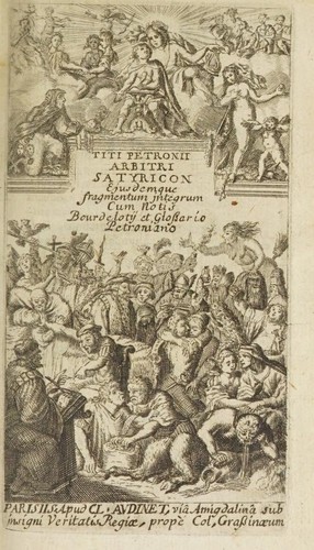 Petronius Arbiter: Titi Petronii Arbitri equitis Romani Satyricon (Latin language, 1677)