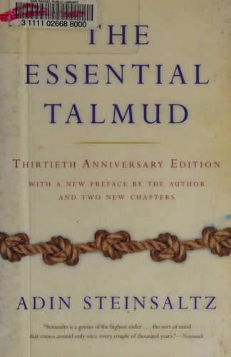 Adin Steinsaltz: The essential Talmud (2006, Basic Books, a member of the Perseus Books Group)