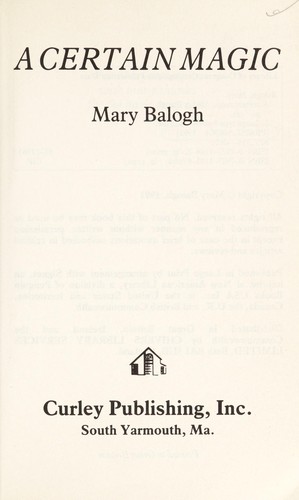 Mary Balogh: A Certain Magic (1992, J. Curley)