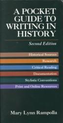 Mary Lynn Rampolla: A pocket guide to writing in history (1998, Bedford/St. Martin's)
