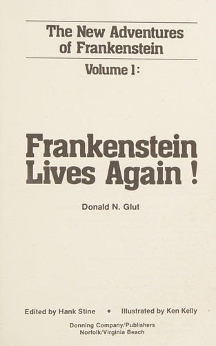 Donald F. Glut: Frankenstein Lives Again! (1981, Donning Co.)