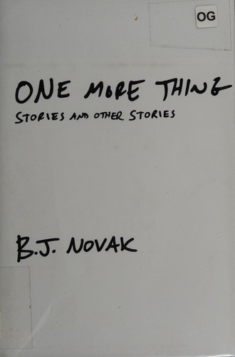 B. J. Novak: One more thing (2014)