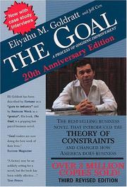 Jeff Cox, Eliyahu M. Goldratt: The Goal (2004, North River Press)