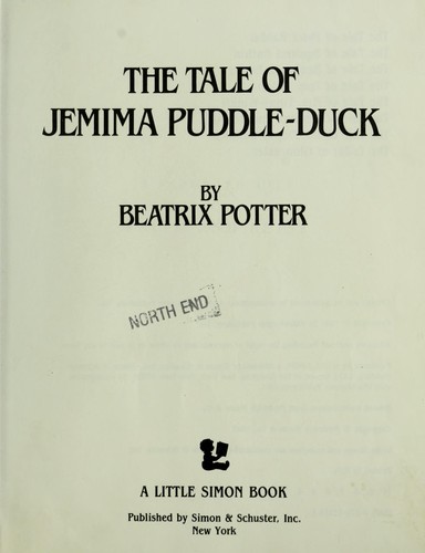 Beatrix Potter: The tale of Jemima Puddle-duck (1987, Simon & Schuster)