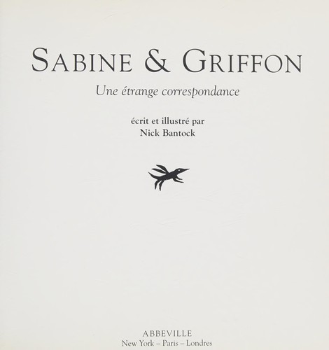 Sabine & Griffon (French language, 1994, Abbeville)