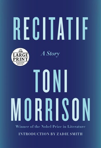 Toni Morrison: Recitatif (Paperback, 2022, Random House Large Print)