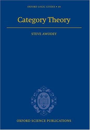 Steve Awodey: Category theory (2006, Oxford University Press Inc.)