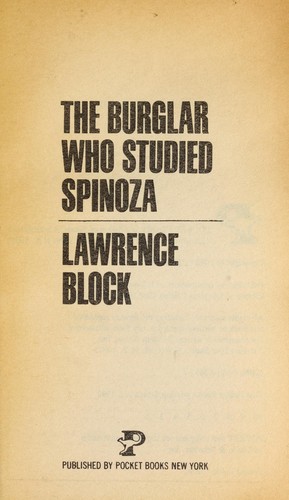 Lawrence Block: The Burglar Who Studied Spinoza (Paperback, 1986, Pocket)