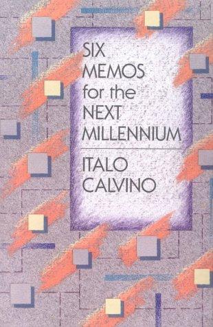 Six memos for the next millennium (1988, Harvard University Press)