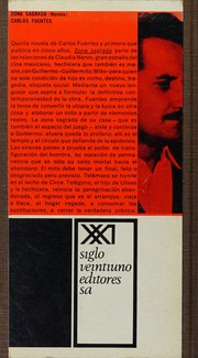 Carlos Fuentes: Zona sagrada. (Spanish language, 1967, Siglo Veintiuno Editores)