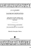 Sauron Defeated (The History of Middle-Earth Volume 9) (Hardcover, 1992, Harper Collins (HarperCollins))