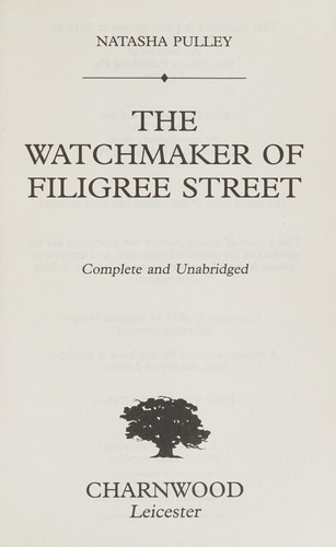 Natasha Pulley: Watchmaker of Filigree Street (2016, Ulverscroft Large Print Books)