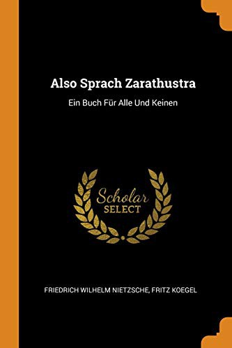 Also Sprach Zarathustra (Paperback, 2018, Franklin Classics Trade Press)