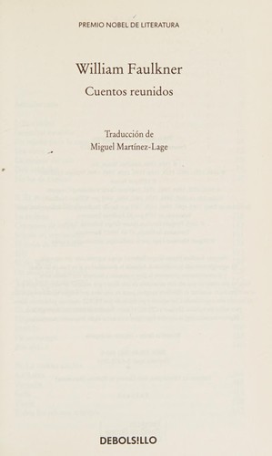 William Faulkner: Cuentos reunidos (Spanish language, 2015)