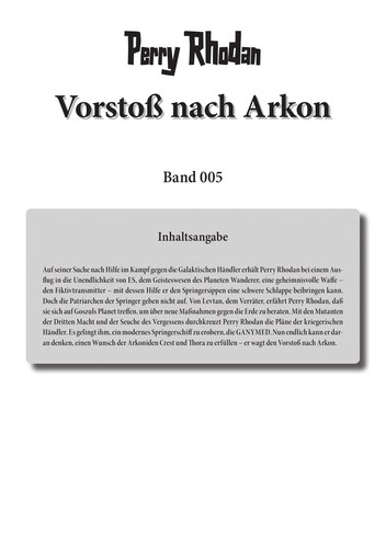 William Voltz: Vorstoß nach Arkon (German language, 1980, Moewig)