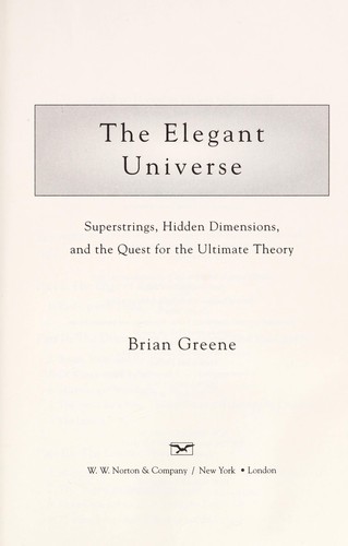 The elegant universe (2000, Vintage Books)