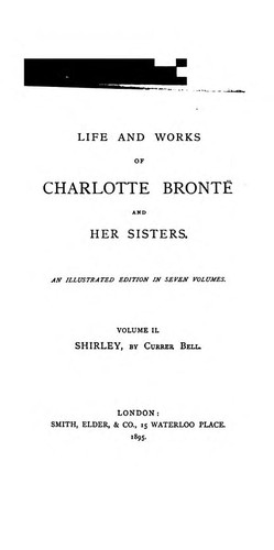 Charlotte Brontë: Shirley (1895, Smith, Elder, & Co.)