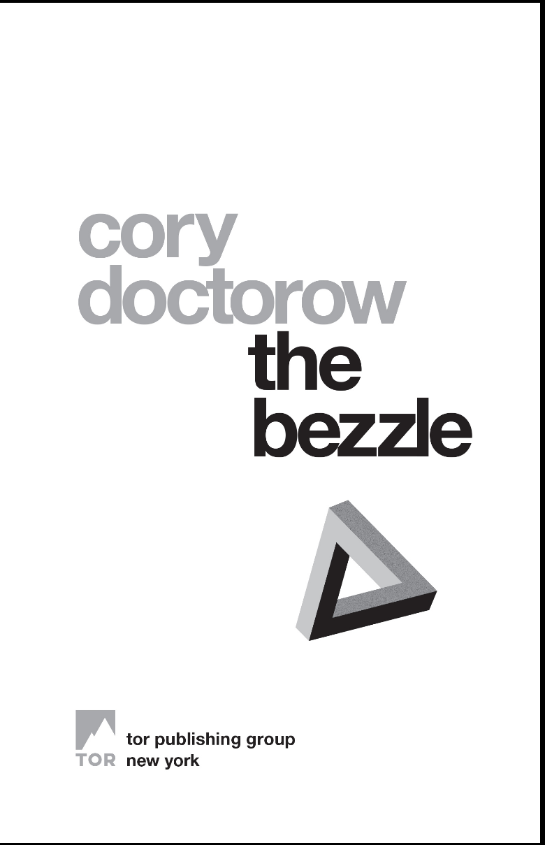 Cory Doctorow: Bezzle (2024, Doherty Associates, LLC, Tom)