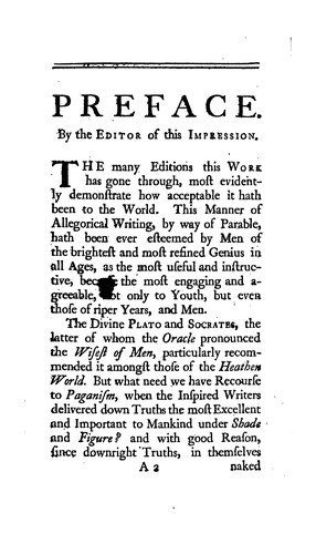 John Bunyan: The Pilgrim's Progress: From this World, to that which is to Come: ... Compleat in Two Parts ... (1757, printed for W. Johnston)