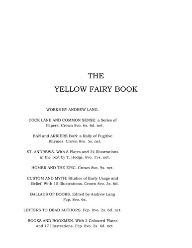 The yellow fairy book (EBook, 1966, Dover Publications)