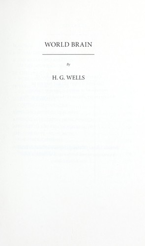 H. G. Wells: World Brain (EBook, 2016, Read Books Ltd.)