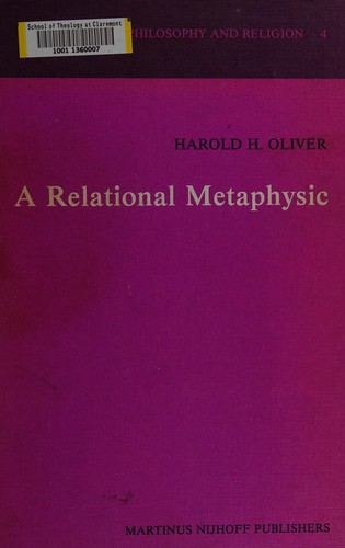 Ar elational metaphysic (1981, Nijhoff)