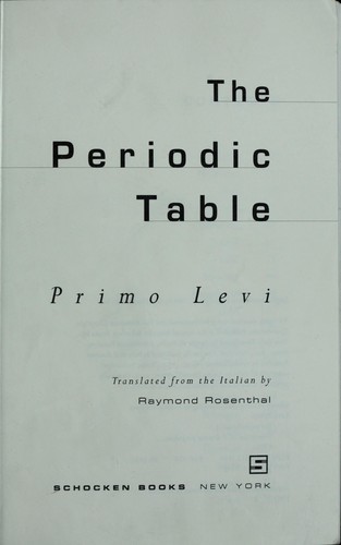 The periodic table (1995)