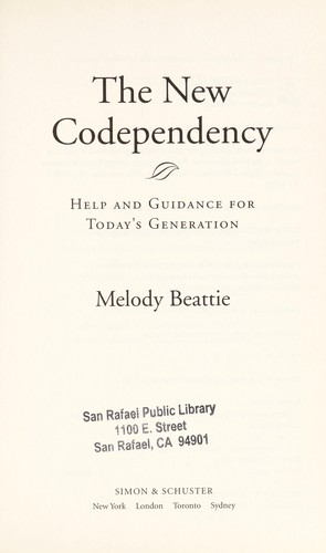 Melody Beattie: The new codependency (2009, Simon & Schuster)