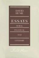 Essays, moral, political, and literary (1987, LibertyClassics)