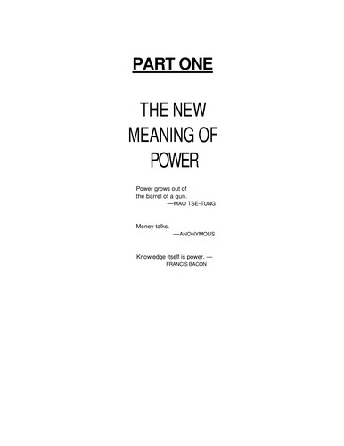 Alvin Toffler: Powershift (1990, Bantam)