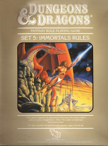 Gary Gygax, Frank Mentzer: Immortals Rules, Dungeon and Dragons Fantasy Role-Playing Game Set 5 (Hardcover, 1986, TSR)