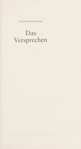 Das Versprechen (German language, 2006, Süddt. Zeitung GmbH)