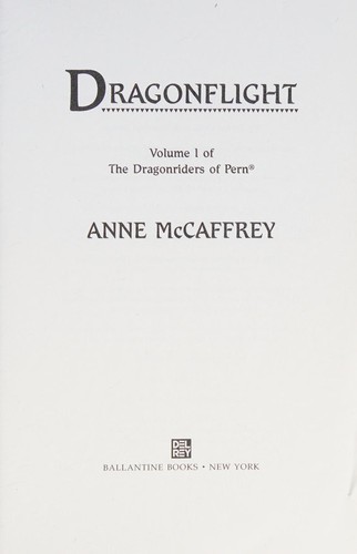 Anne McCaffrey: Dragonflight (Paperback, 1978, Ballantine Books)