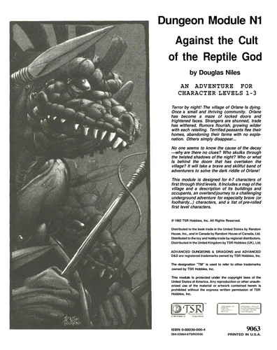 Douglas Niles: Against the Cult of the Reptile God (Paperback, 1983, Wizards of the Coast)