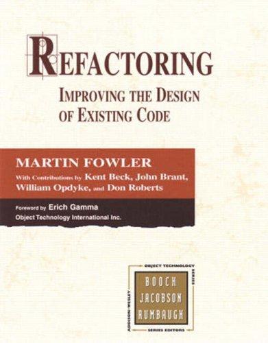 Refactoring (1999, Addison-Wesley Professional)